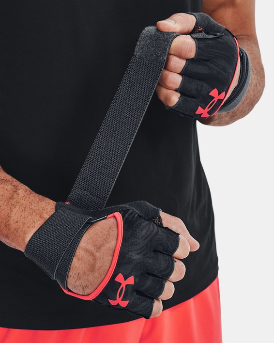 Men's UA Weightlifting Gloves, Gray, pdpMainDesktop image number 2